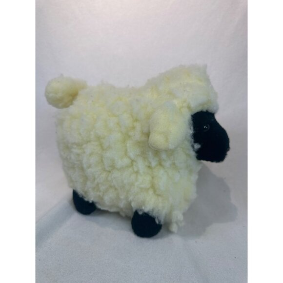 Vintage Sotti-Huggy Lamb Sheep Plush Toy Made in Korea Realistic 10" Long - Picture 7 of 8